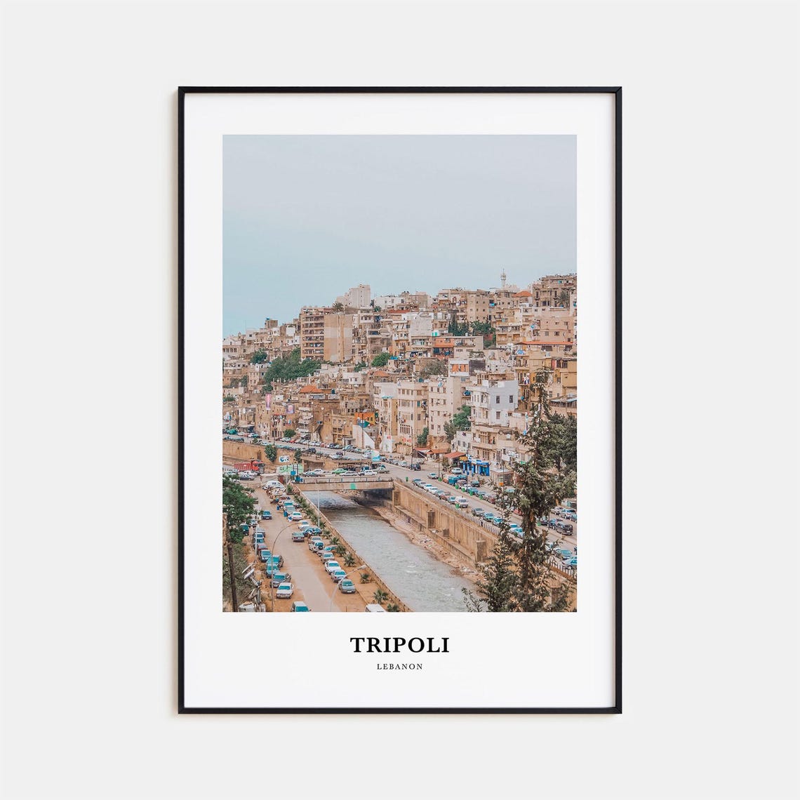 Tripoli Lebanon Hillside City River Street Scene Photo Print
