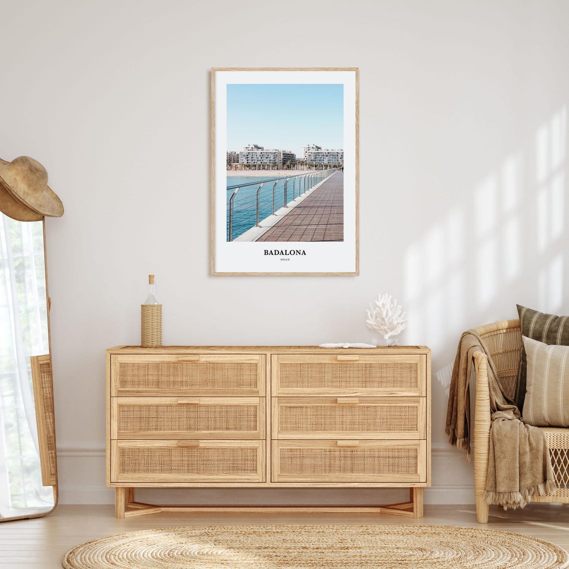 Badalona Print Badalona Photo Poster Badalona Travel Wall Art Badalona Map Print Badalona Photography Print Badalona Wall Dcor Spain - Image 2