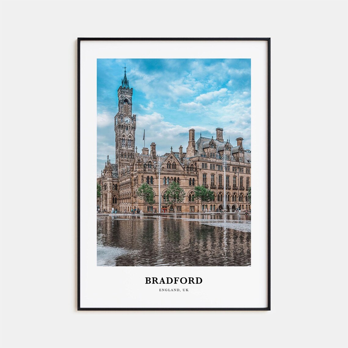 Bradford Print Bradford Photo Poster Bradford Travel Wall Art Bradford Map Print Bradford Photography Print Bradford Wall England Uk