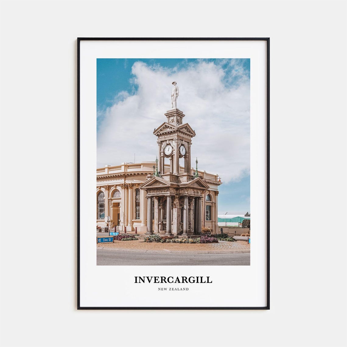 Invercargill Print Invercargill Photo Poster Invercargill Travel Wall Art Invercargill Map Print Invercargill Photography New Zealand