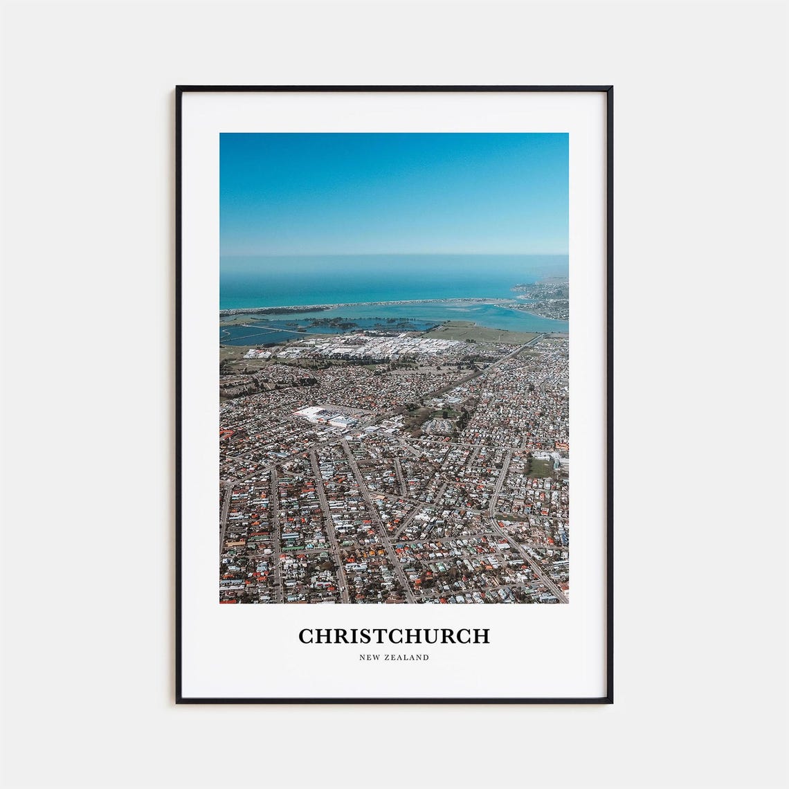 Christchurch Print Christchurch Photo Poster Christchurch Travel Wall Art Christchurch Map Print Christchurch Photography New Zealand