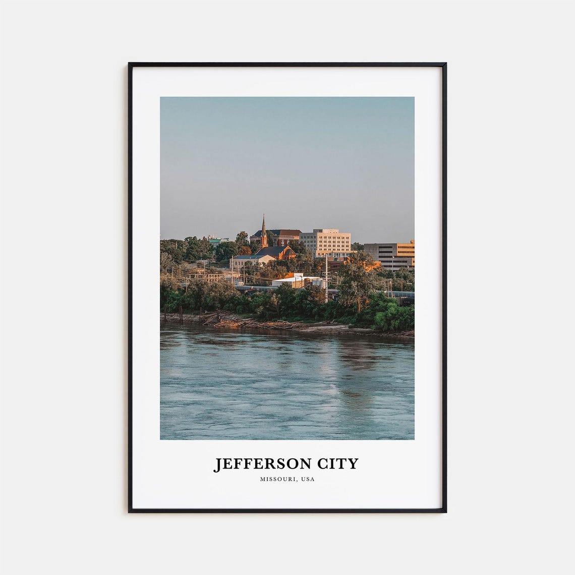 Jefferson City Print No 1 Jefferson City Photo Poster Jefferson City Travel Wall Art Jefferson City Map Jefferson City Missouri Usa