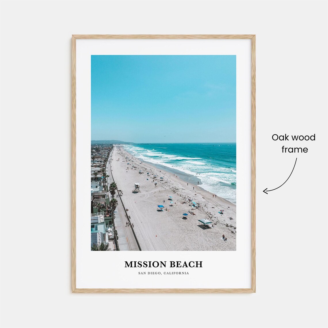 Mission Beach San Diego Travel Poster, California - Image 3
