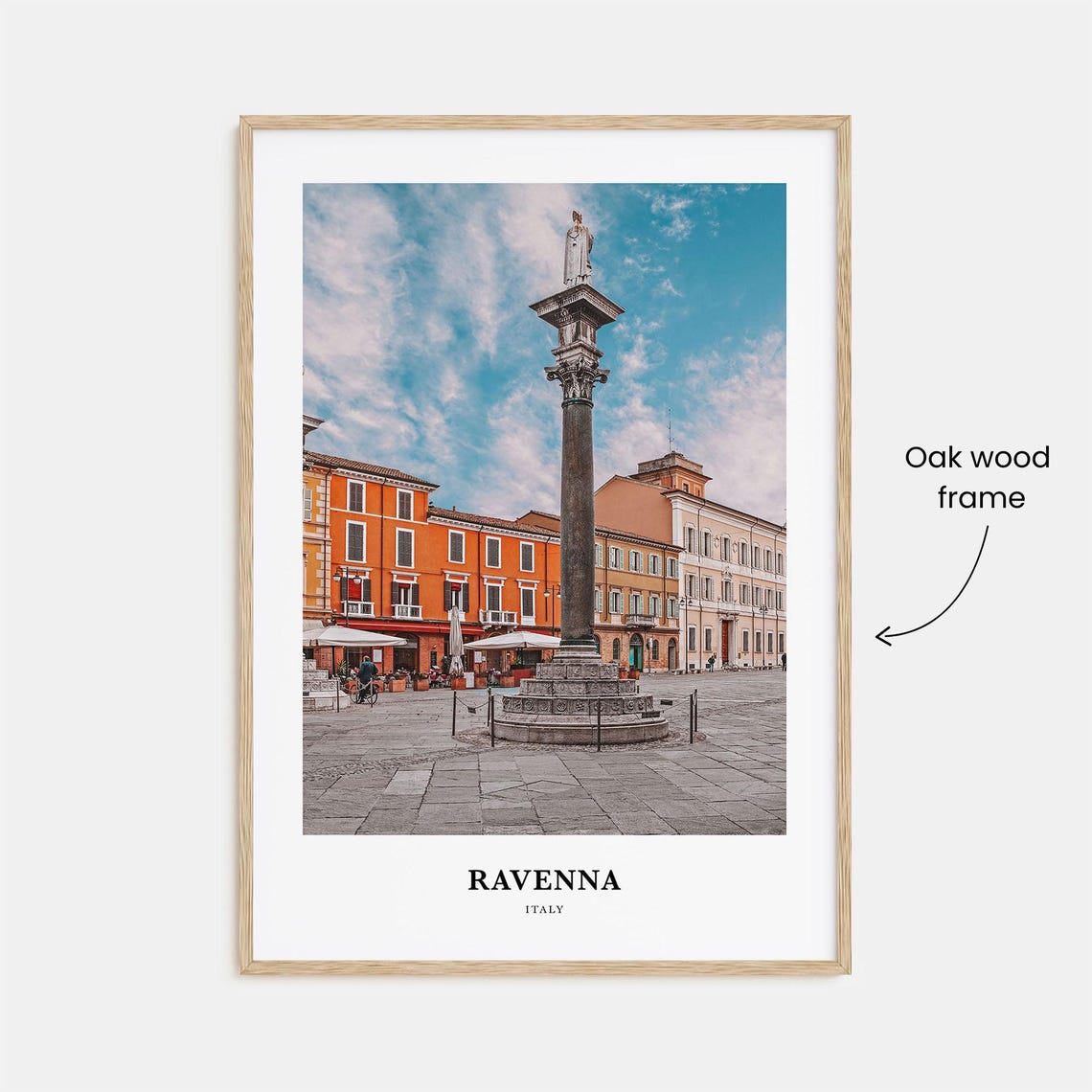 Ravenna Italy Piazza Column Historic Square Travel Photo Poster - Image 3
