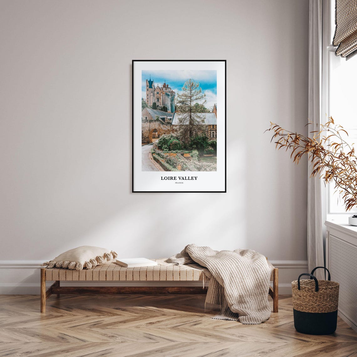 Loire Valley Print Loire Valley Photo Poster Loire Valley Travel Wall Art Loire Valley Map Print Loire Valley Photography Print France - Image 3