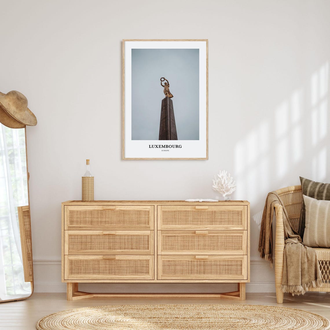 Luxembourg Print Luxembourg Photo Poster Luxembourg Travel Wall Art Luxembourg Map Print Luxembourg Photography Print Europe - Image 2