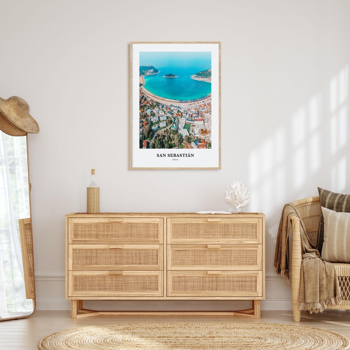 San Sebastian Travel Poster, Spain Map Art Print - Image 2