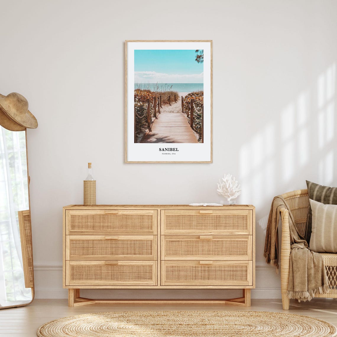 Sanibel Print Sanibel Photo Poster Sanibel Travel Wall Art Sanibel Map Print Sanibel Photography Print Sanibel Wall Dcor Florida Usa - Image 2