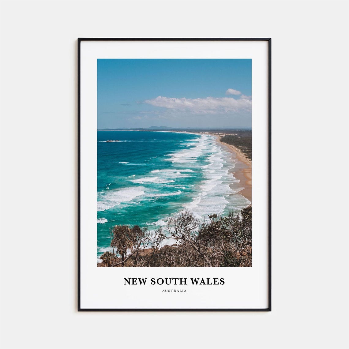New South Wales Print No 2 New South Wales Photo Poster New South Wales Travel Wall Art New South Wales Map New South Wales Australia