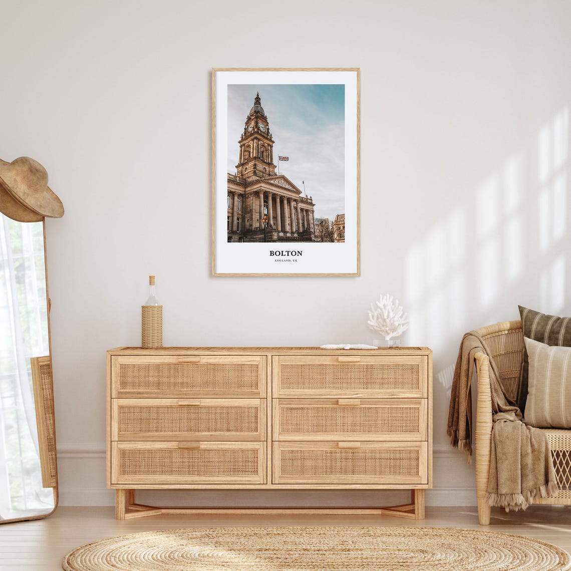 Bolton Print Bolton Photo Poster Bolton Travel Wall Art Bolton Map Print Bolton Photography Print Bolton Wall Dcor England Uk - Image 2