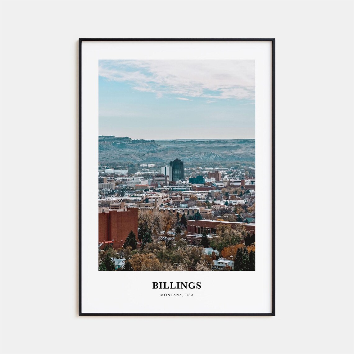 Billings Print Billings Photo Poster Billings Travel Wall Art Billings Map Print Billings Photography Print Billings Wall Montana Usa