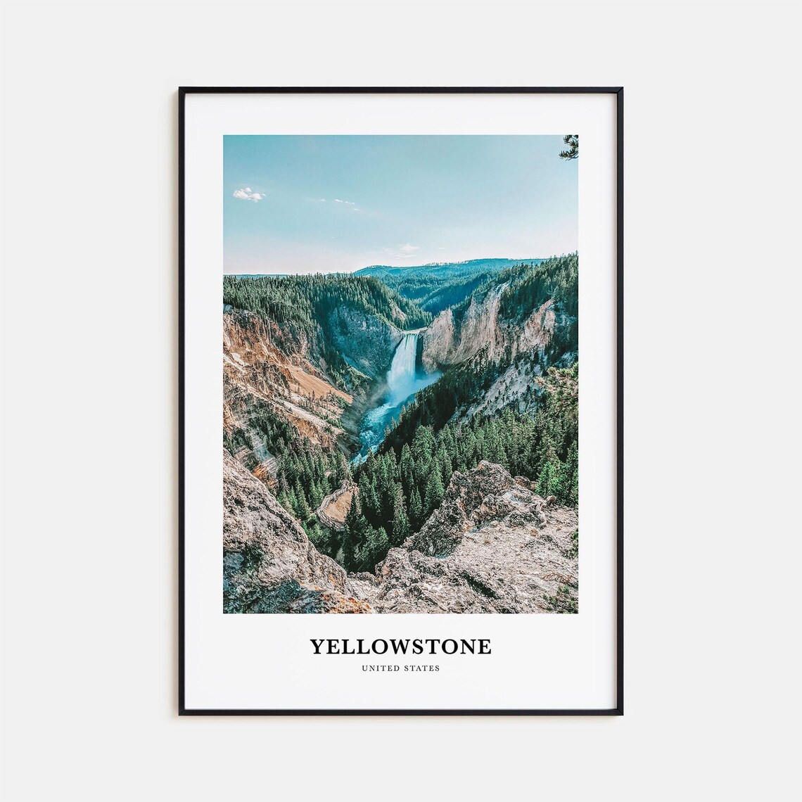 Yellowstone National Park Travel Poster, United States