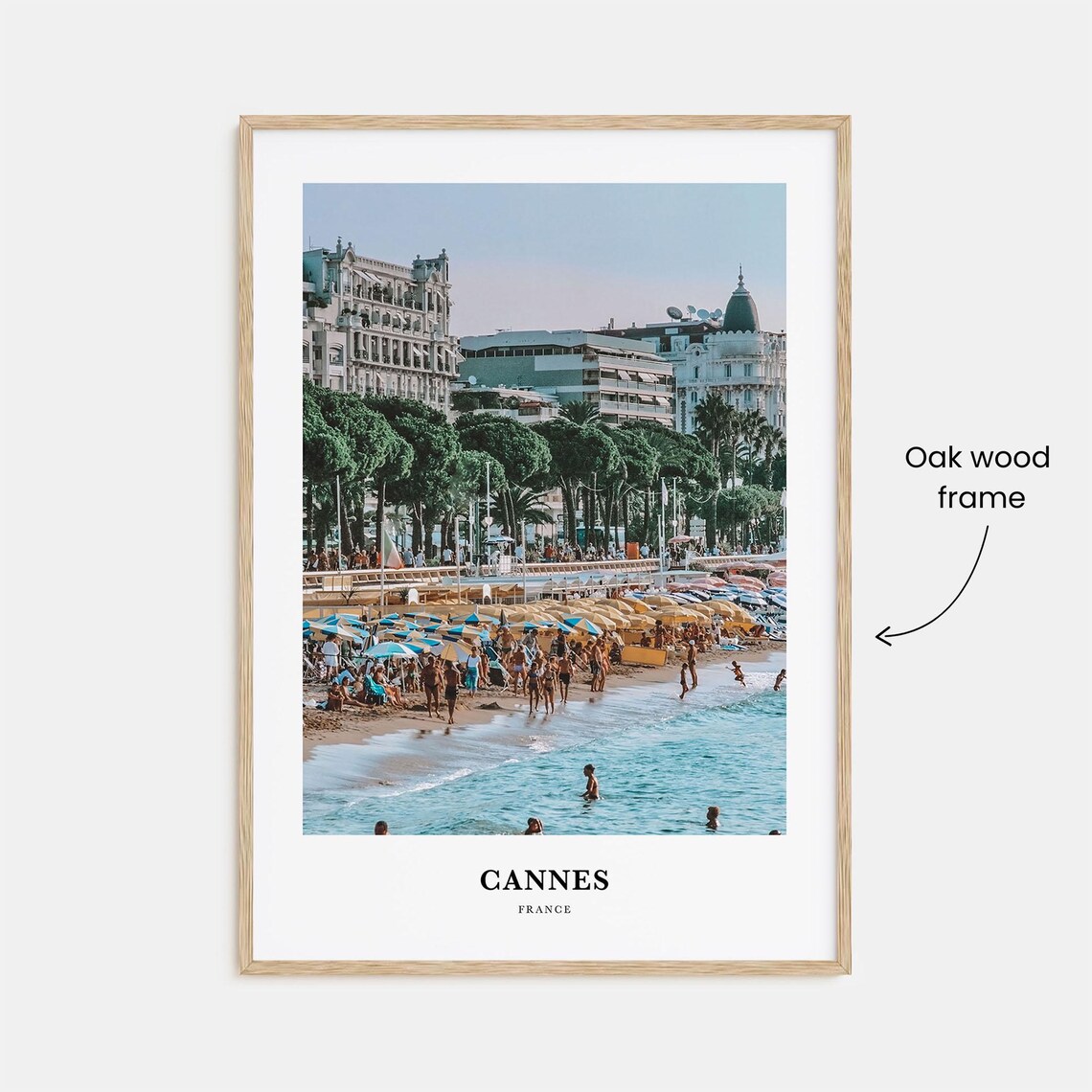 Cannes Travel Poster, France Place Map Art - Image 3