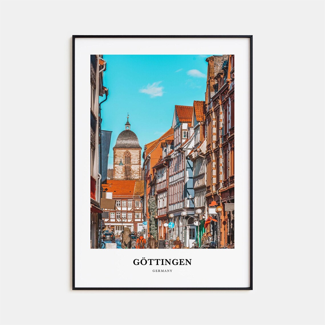 Gottingen Travel Poster, Germany Place Print