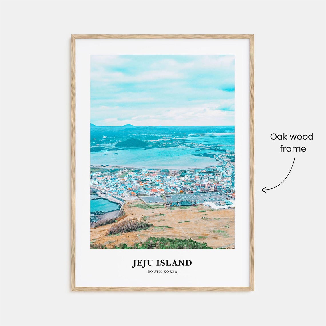 Jeju Island Print Jeju Island Photo Poster Jeju Island Travel Wall Art Jeju Island Map Print Jeju Island Photography Print South Korea - Image 3