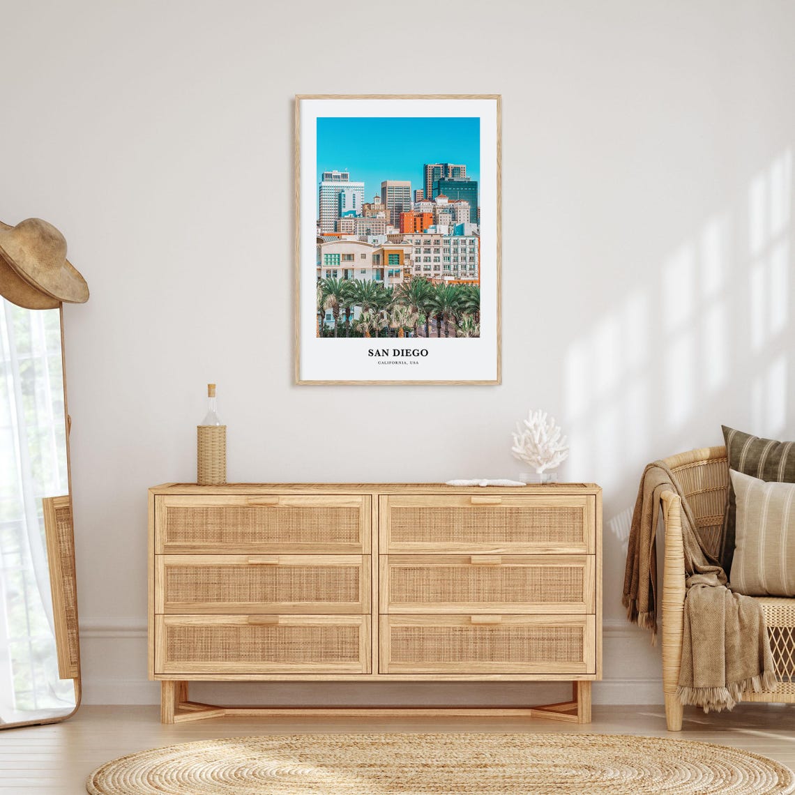 San Diego Print No 2 San Diego Photo Poster San Diego Travel Wall Art San Diego Map Print San Diego Photography Print California Usa - Image 2