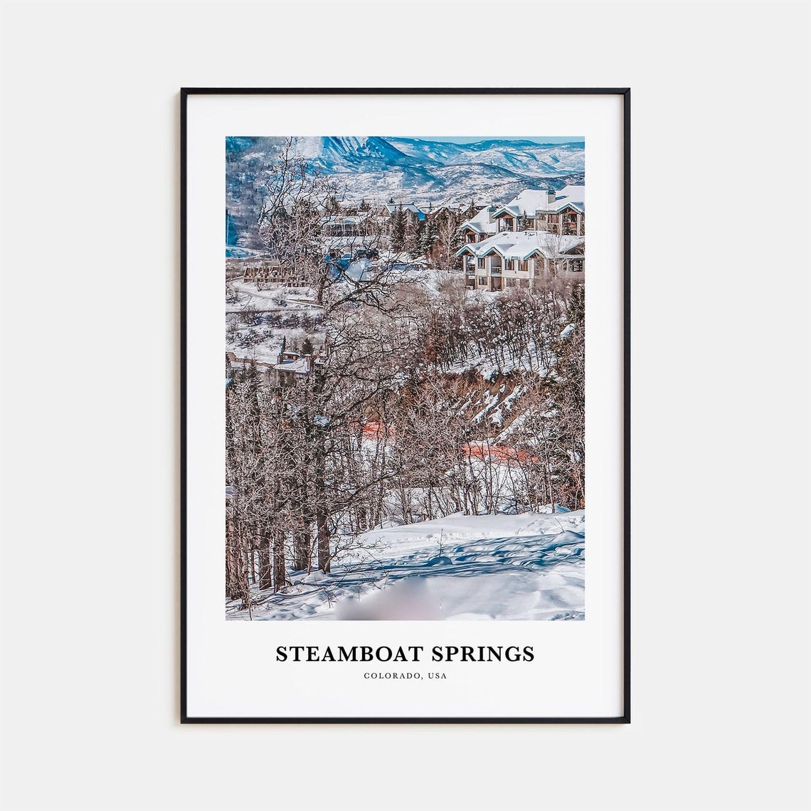 Steamboat Springs Print No 2 Steamboat Springs Photo Poster Steamboat Springs Travel Wall Art Steamboat Springs Map Print Colorado Usa