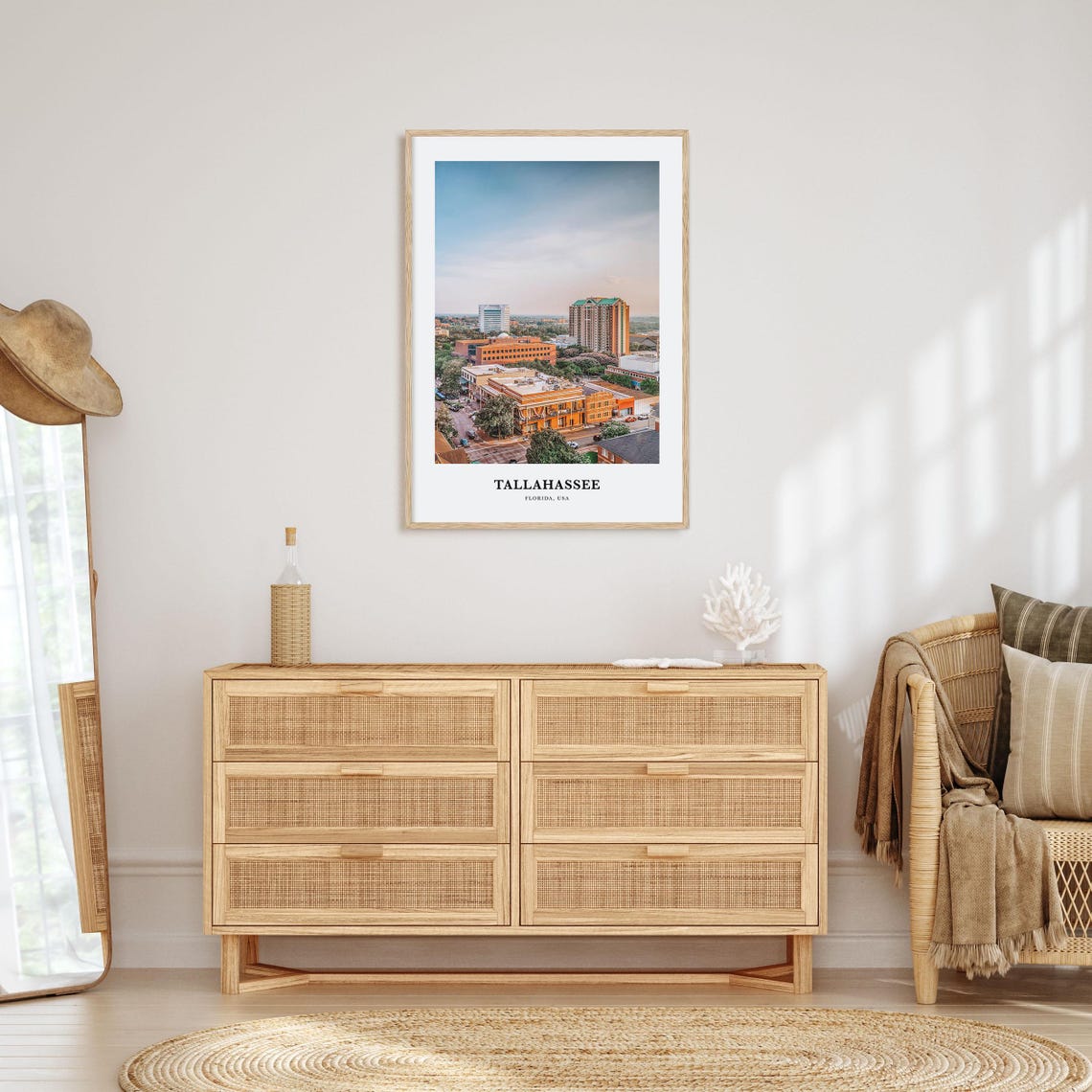 Tallahassee Print Tallahassee Photo Poster Tallahassee Travel Wall Art Tallahassee Map Print Tallahassee Photography Print Florida Usa - Image 2