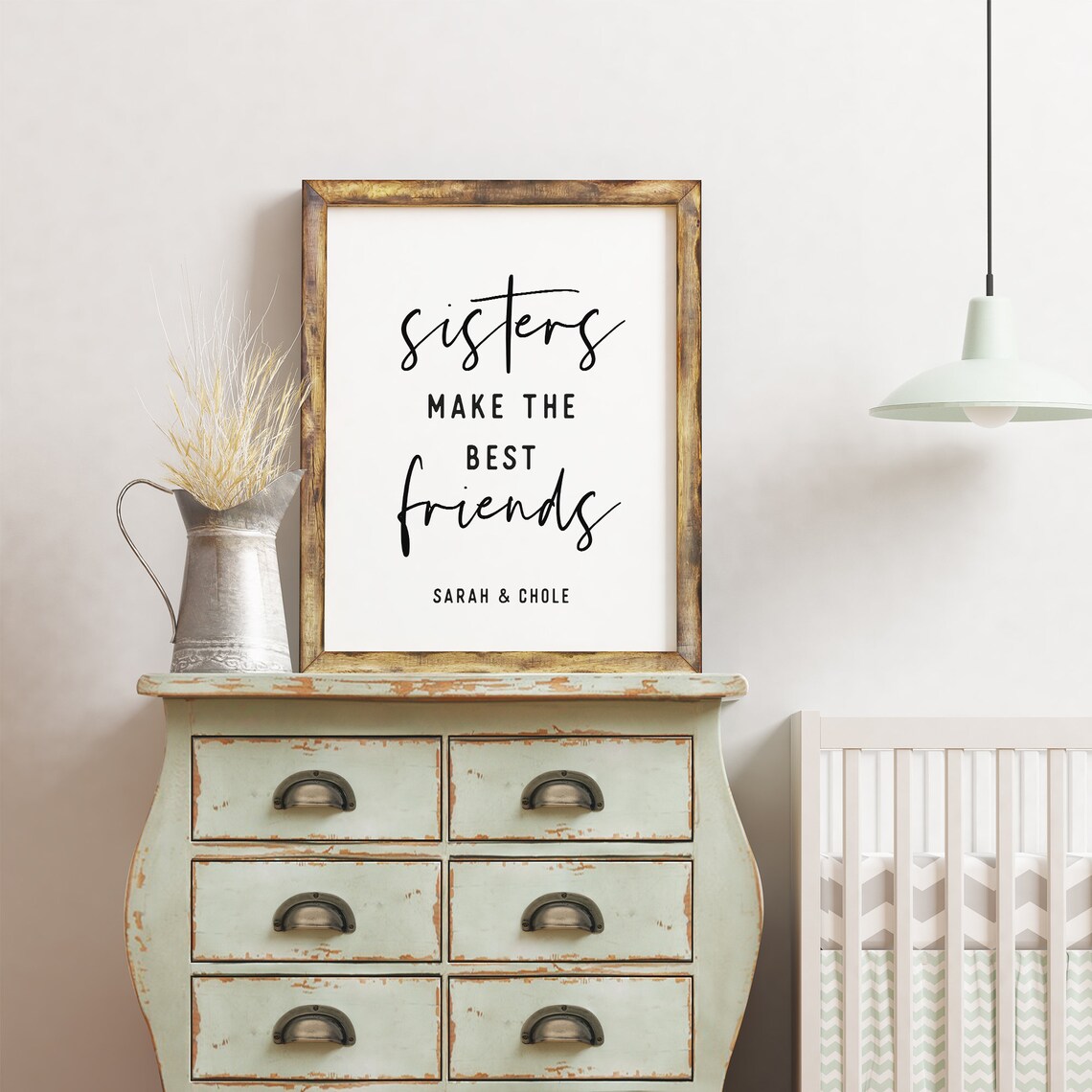 Sisters Make the Best Friends Quote Print - Image 2