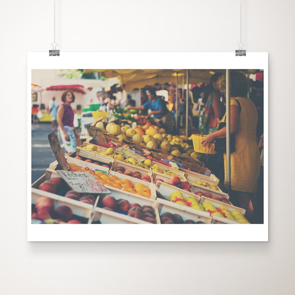 South Of France Farmers Market Fruit Stalls Photography Poster