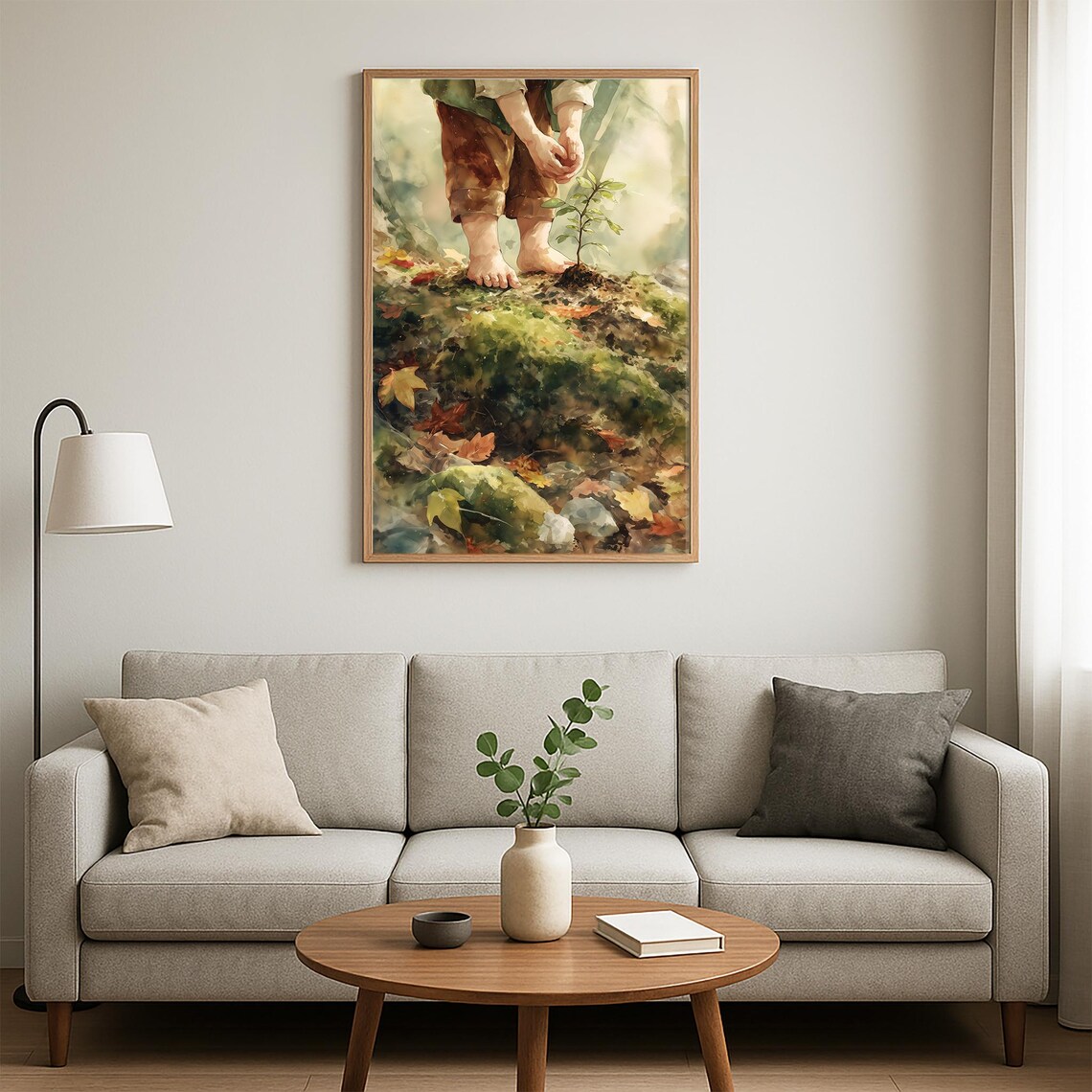Child Planting Tree Sapling Watercolor Forest Nature Hope Poster - Image 4