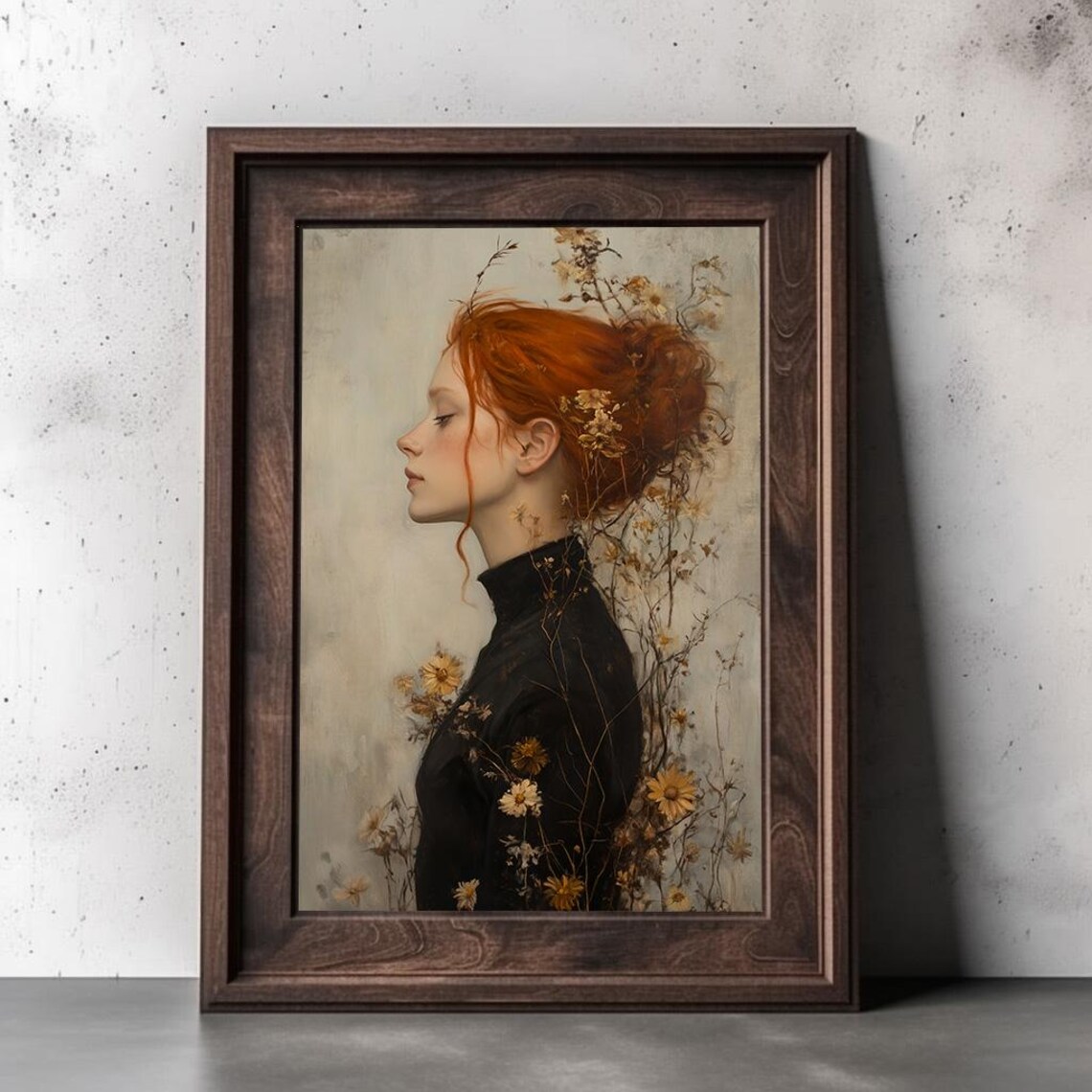 Vintage Lady Portrait, Victorian Aesthetic Art Print - Image 2