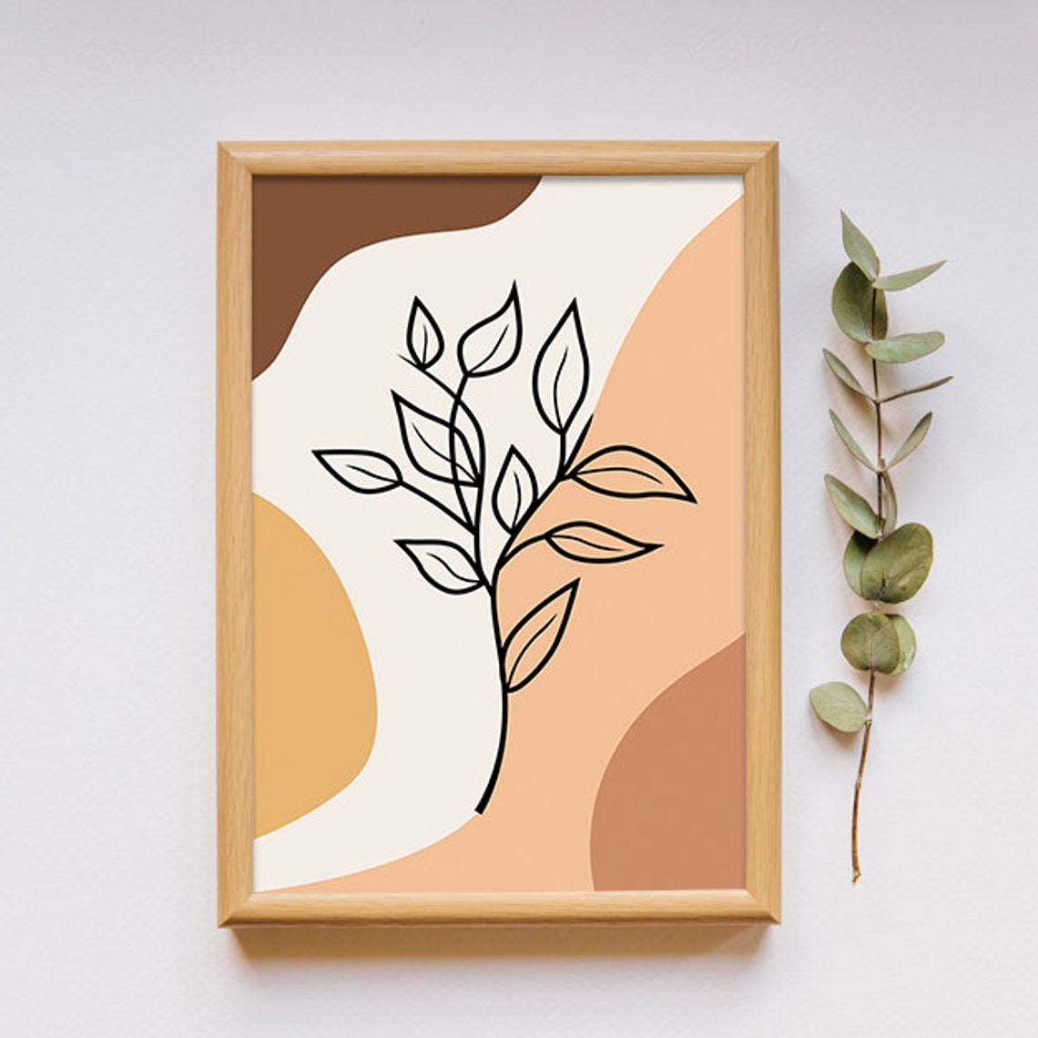 Botanical Line Art Abstract Wall Decor