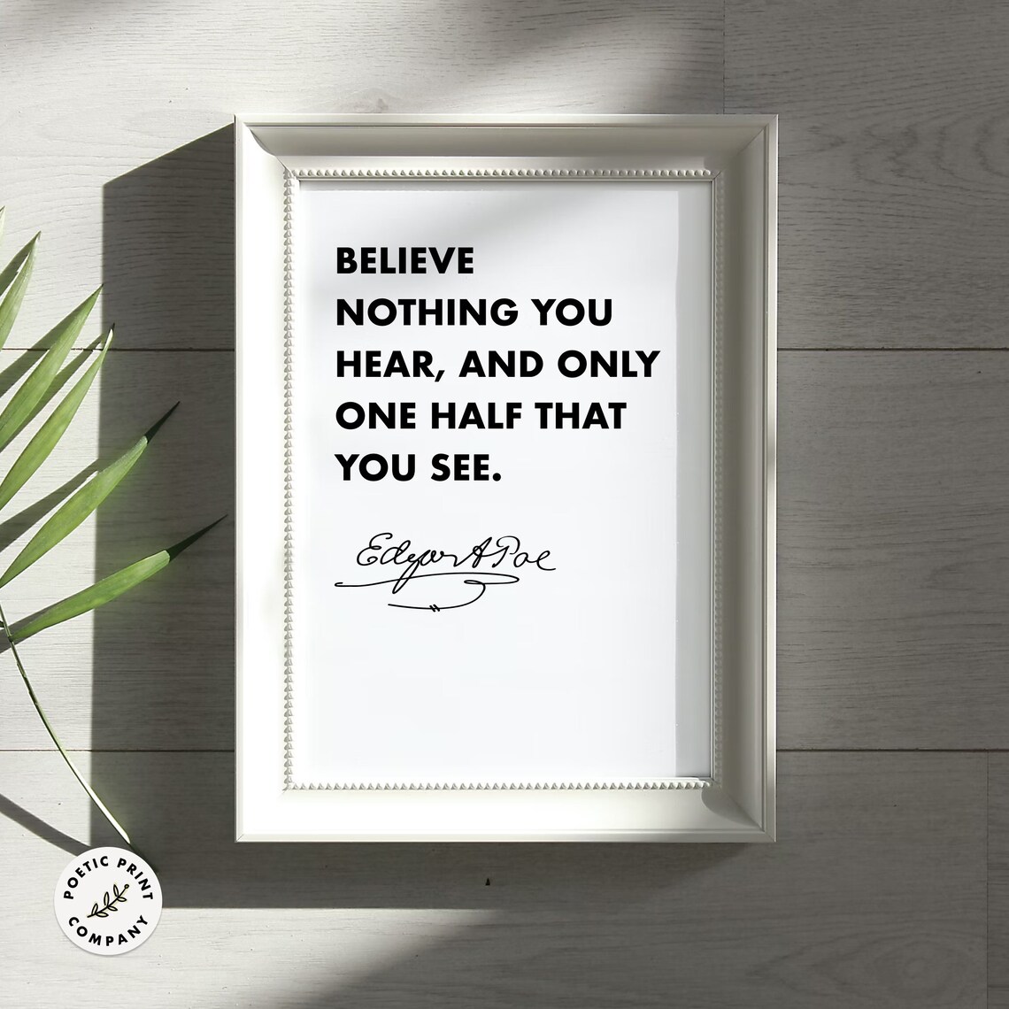 Edgar Allan Poe Quote Art Print for Literature Fans - Image 5