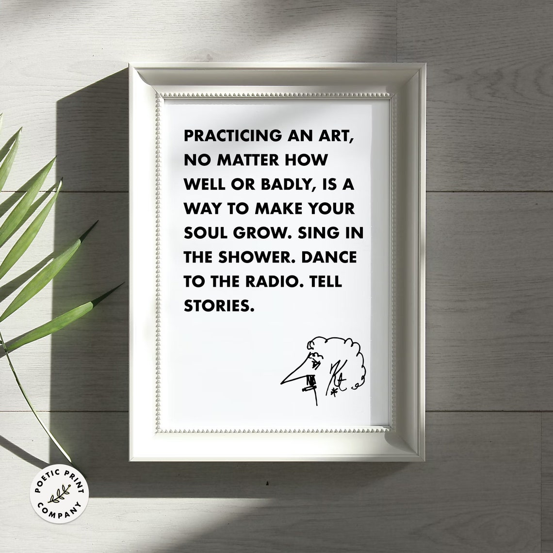 Kurt Vonnegut Practicing An Art Make Your Soul Grow Creative Poster - Image 4