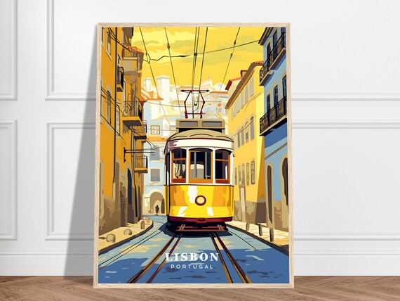 Lisbon Tram Portugal Wall Art Print