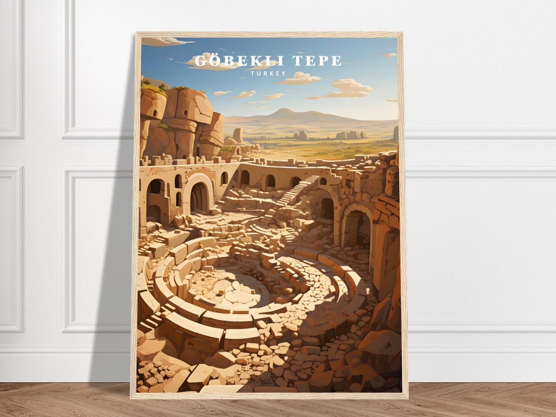 Gobekli Tepe Turkey Ancient Stone Ruins Archaeological Poster