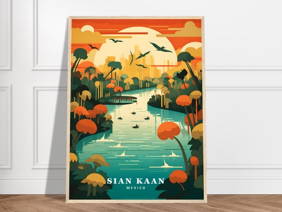 Sian Kaan Biosphere Reserve Travel Print Mexico Collection Quintana Roo Art Nature Tropical Forest
