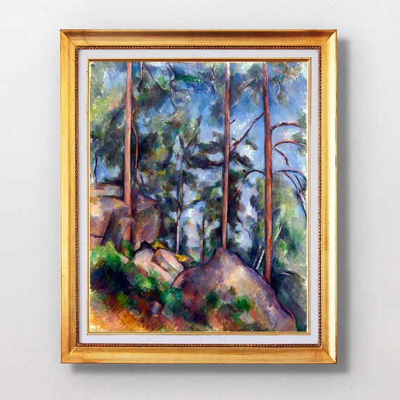 Paul Cezanne Pines And Rocks 1897 Fine Art Glice Sku 0264