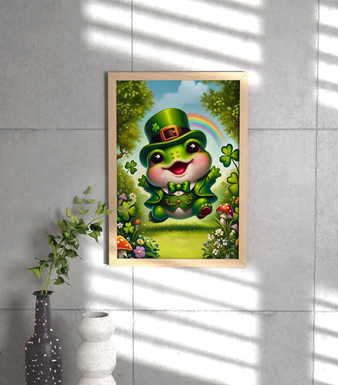 Frog Patrick Day Animal Life Poster - Image 3