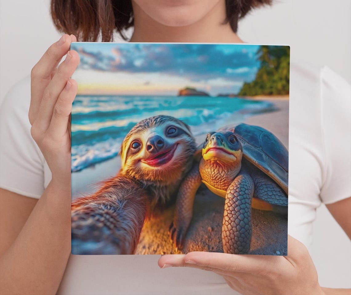 Sloth Poster Gift for Animal Lovers, Funny Nursery Decor - Image 5