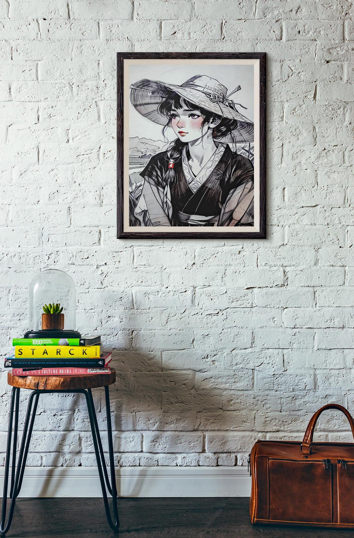 Anime Girl Poster, Retro Manga Art Print - Image 5