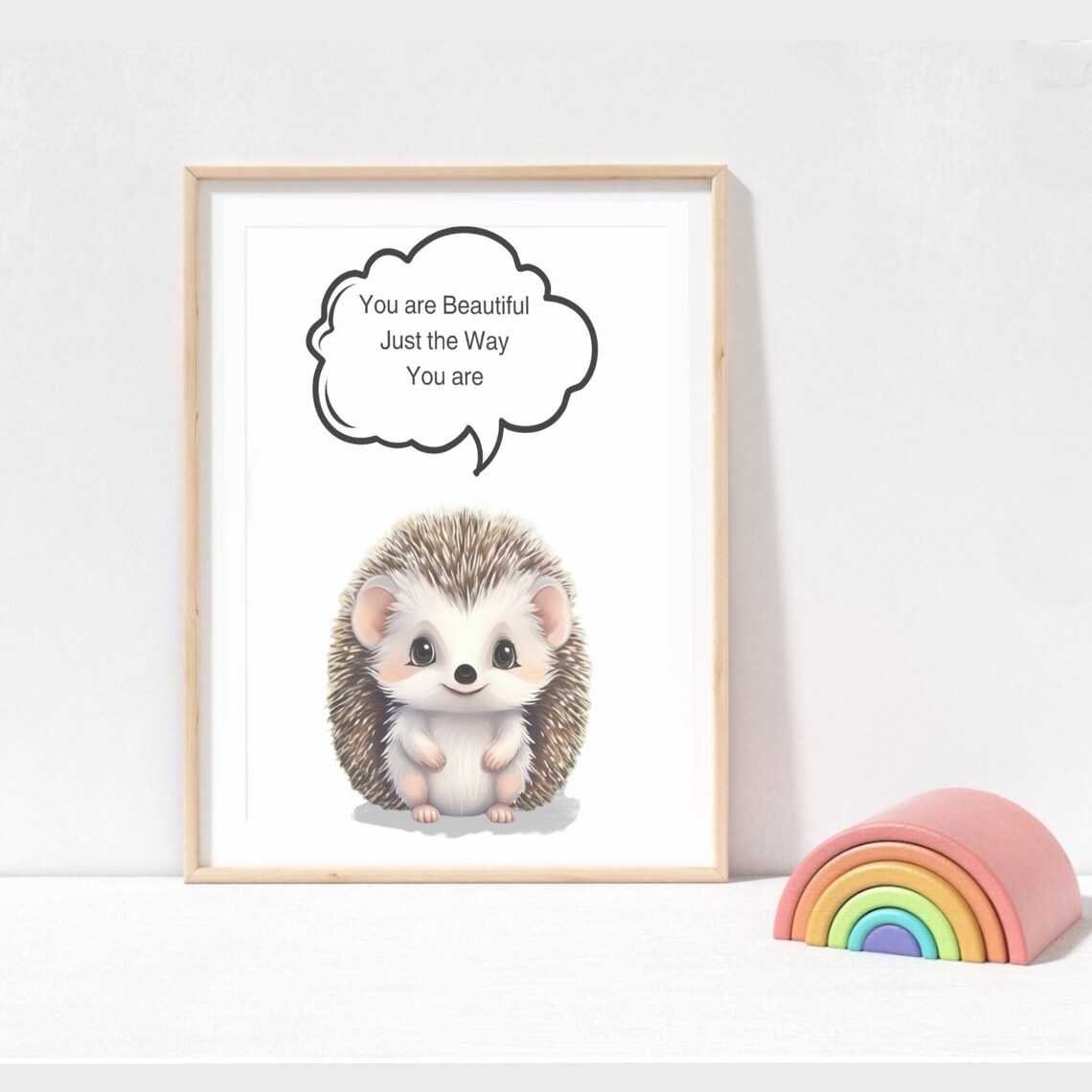 Black And White Wild Boar Piglet Elegant Nursery Animal Poster - Image 3