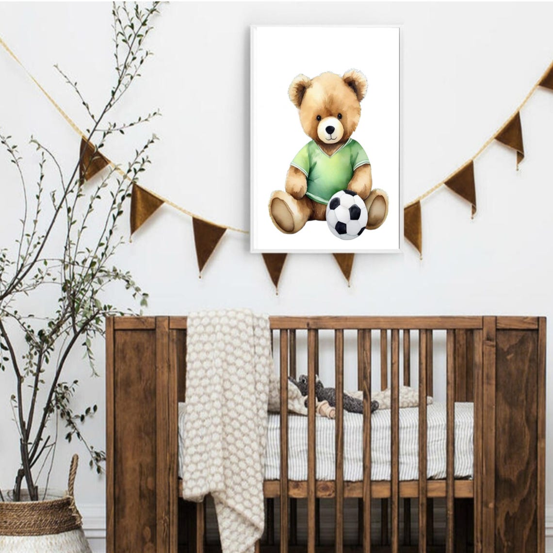 Soccer Wall Art Soccer Print Soccer Poster Soccer Decor Kids Room Decor Sport Nursery Sport Theme Soccer Theme Football
