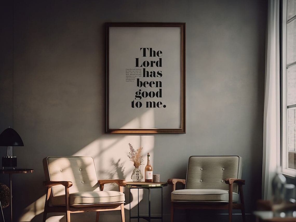 Psalm 116 Bible Quote Art Print, Christian Decor - Image 4