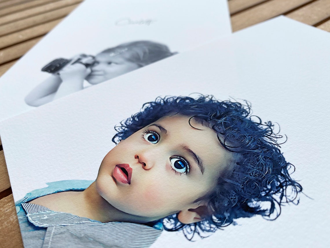 Custom Peekaboo Child Portrait, Personalized Art Print - Image 4