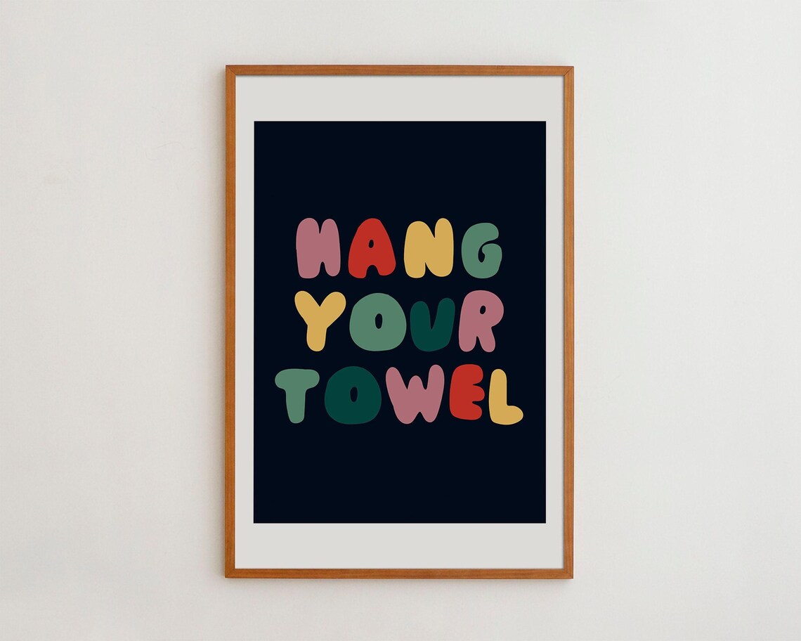 Kids Bathroom Hygiene Rules, Nursery Wall Art Print