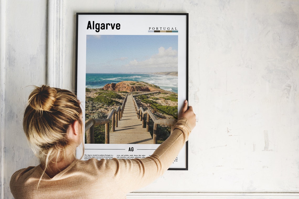 Algarve Poster Algarve Print Algarve Wall Art Europe Photo Europe Poster Europe Print Travel Poster - Image 2