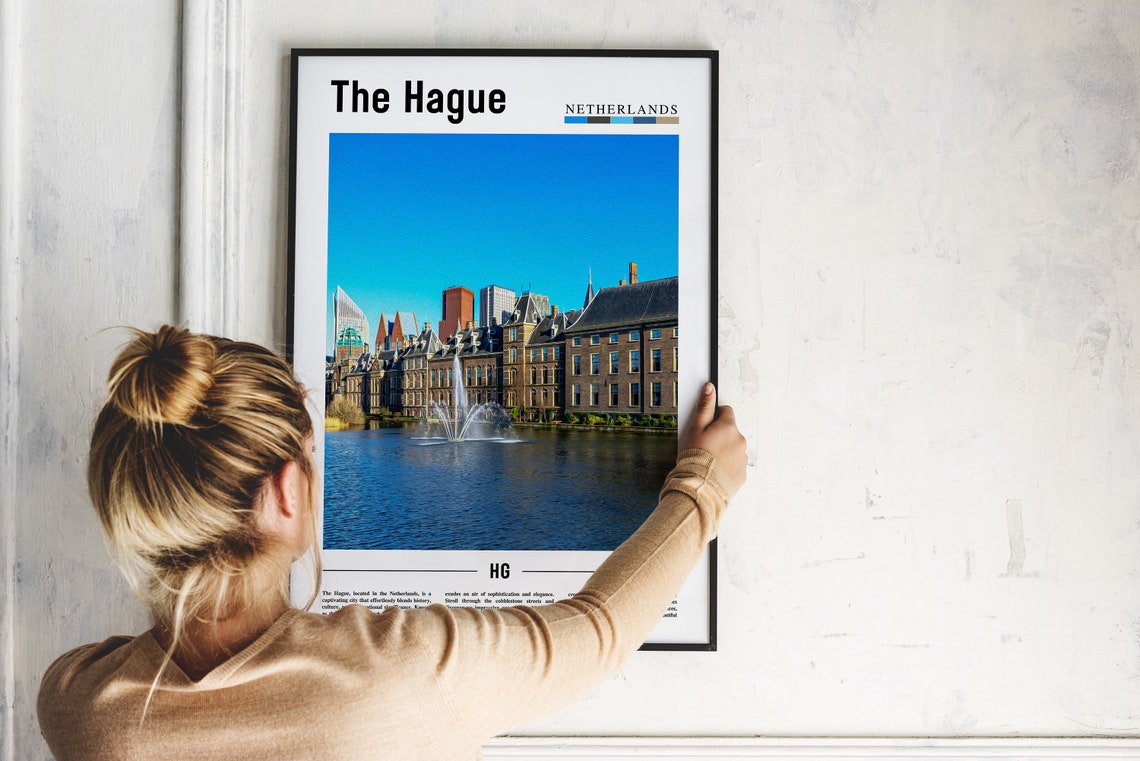 The Hague Poster The Hague Print The Hague Wall Art Europe Photo Europe Poster Europe Print Travel Poster - Image 2