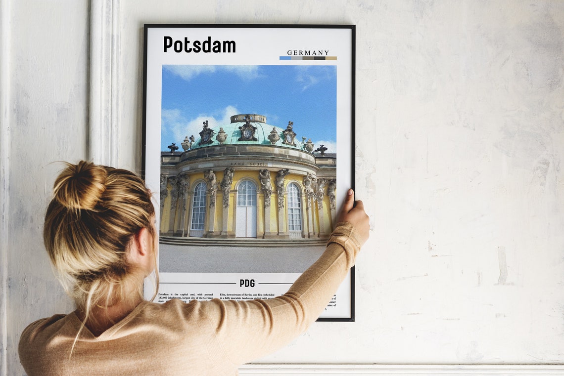 Potsdam Print Potsdam Poster Potsdam Wall Art Minimal Travel Print Minimal City Poster Travel Destination City Print Oil Painting Poster - Image 2