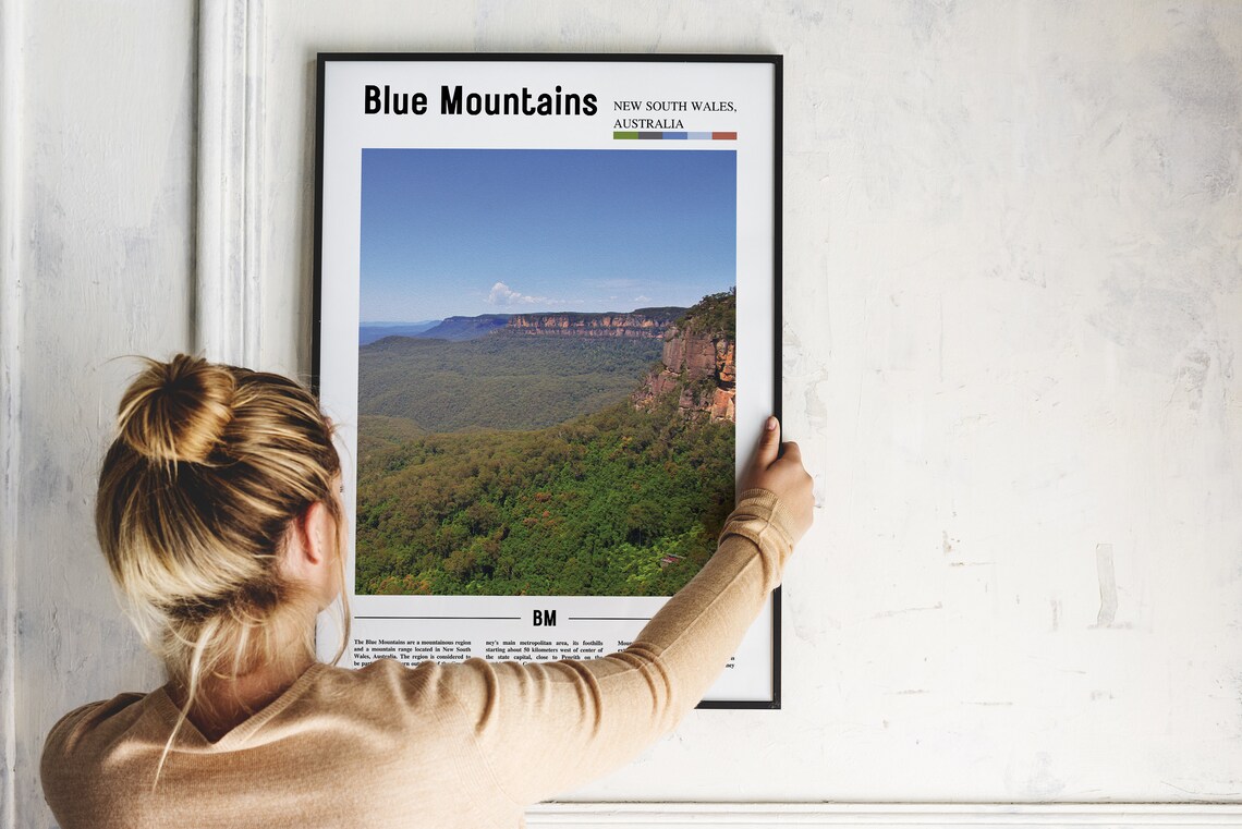 Blue Mountains New South Wales Australia Forest Valley Photo Poster - Image 2