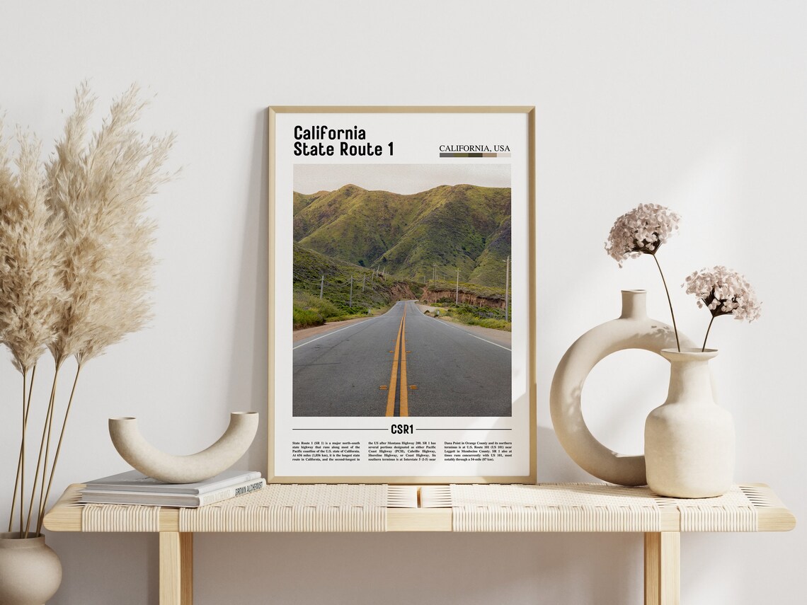 California State Route 1 Pacific Coast Highway Road Trip Poster - Image 3