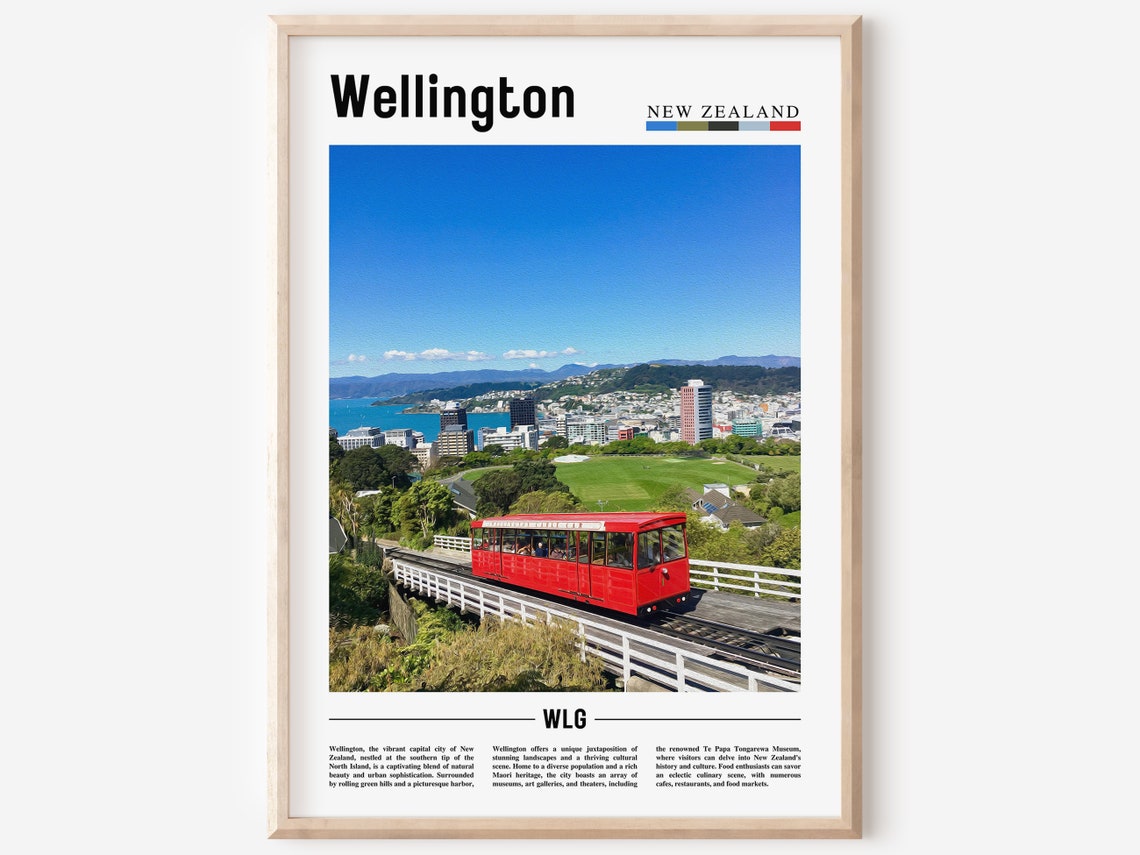 Wellington Poster Wellington Print Wellington Wall Art Minimal Travel Print Travel Destination Oil Painting Poster