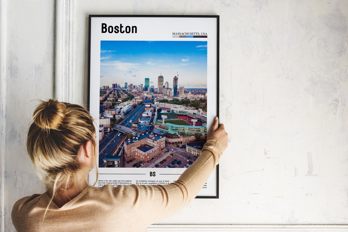 Boston Print Boston Poster Boston Wall Art United States Photo United States Poster United States Print Travel Poster - Image 2