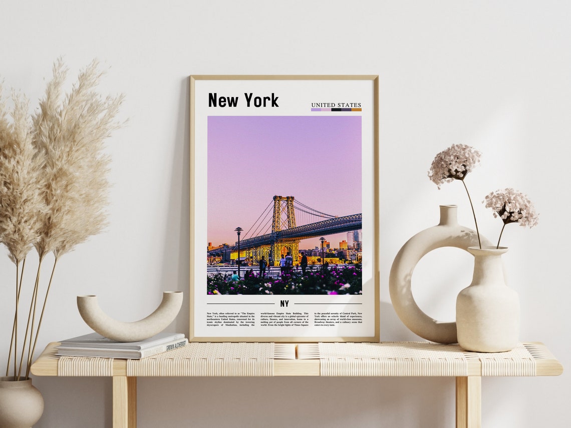 New York Poster New York Print New York Wall Art Ny Photo Ny Poster Ny Print New York Photo Travel Poster - Image 3