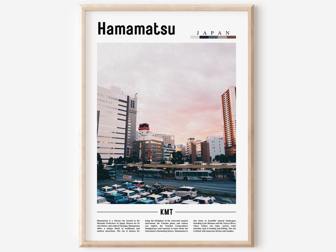 Hamamatsu Poster Hamamatsu Print Hamamatsu Wall Art Asia Print Asia Poster Asia Photo Minimal Travel Poster